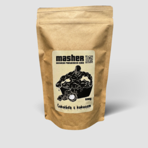 Instantní proteinová kaše s příchutí čokolády a kokosu od Masher