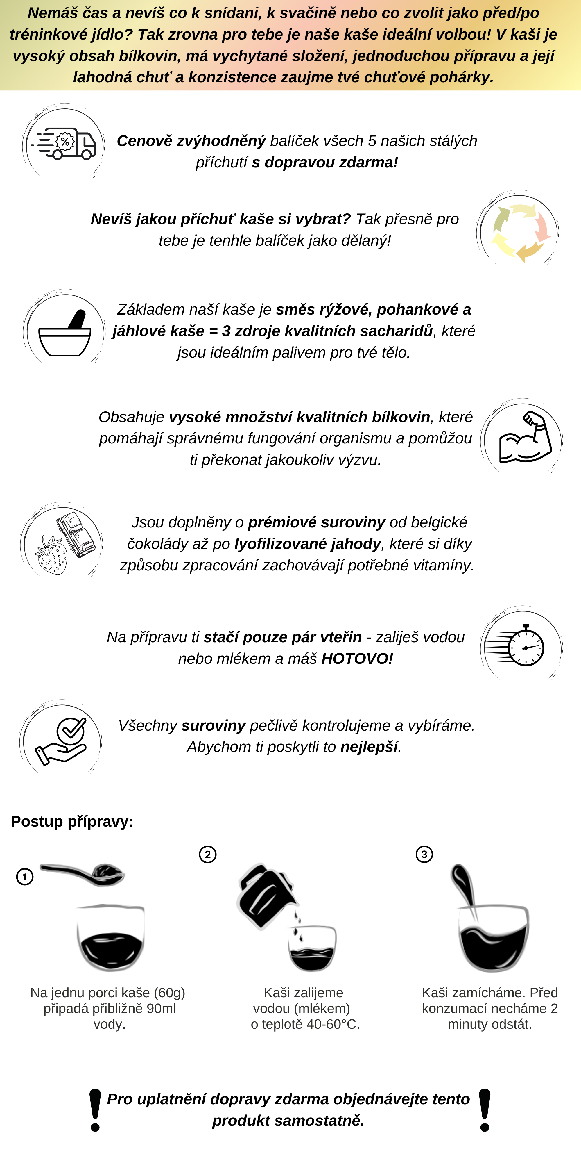 Instantní proteinové kaše od masheru všechny příchutě